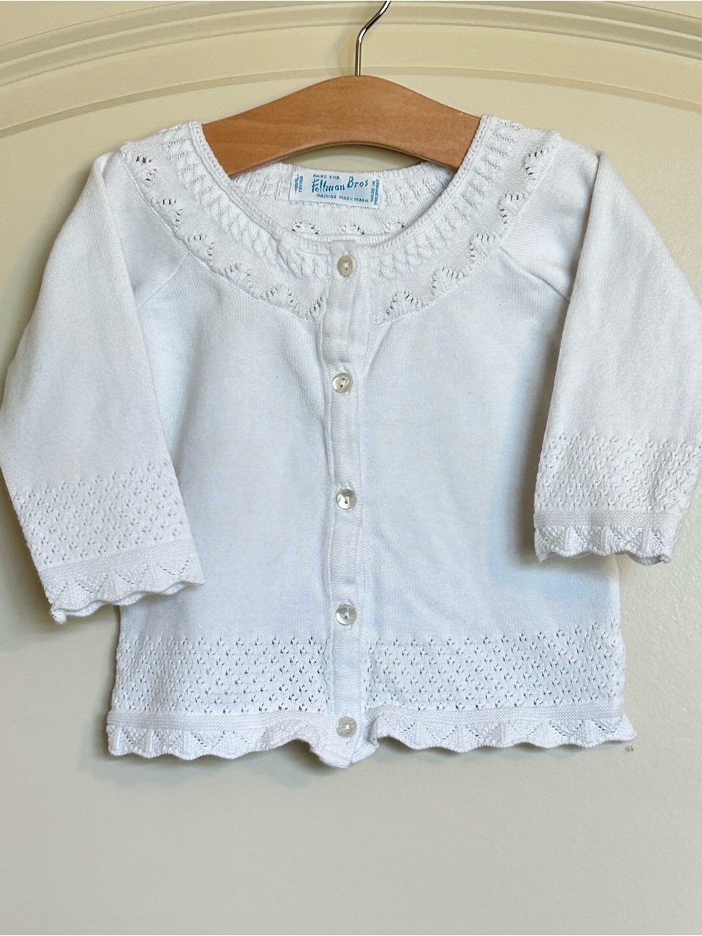 Sz18M Feltman Brothers Pointelle Cardigan